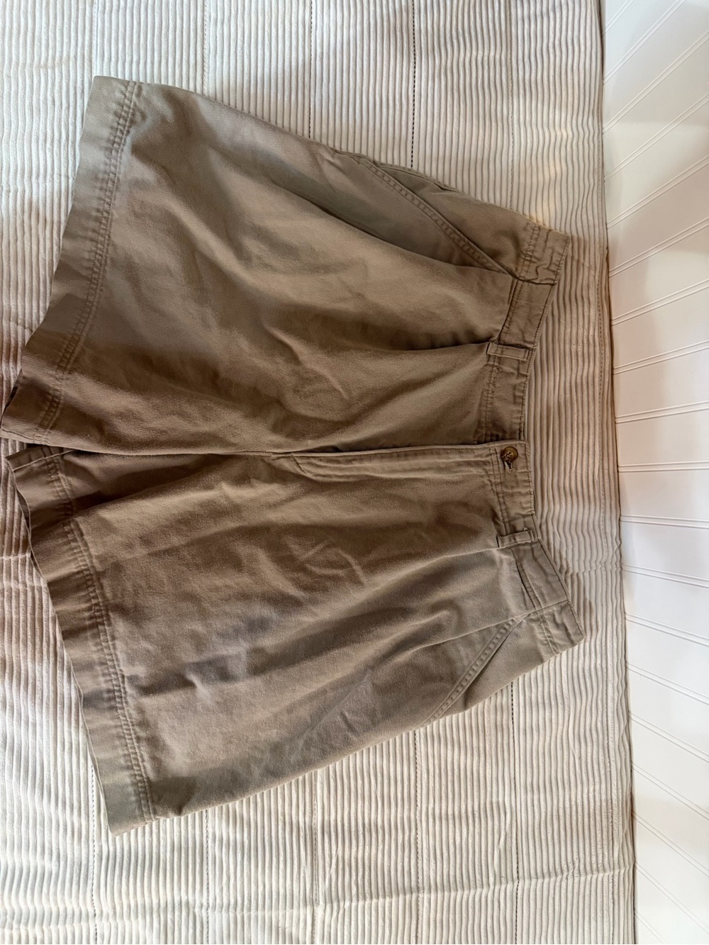 St. John's Bay Women's Cargo Shorts in Olive/Tan
